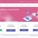 Site internet de l'hébergeur français Alwaysdata