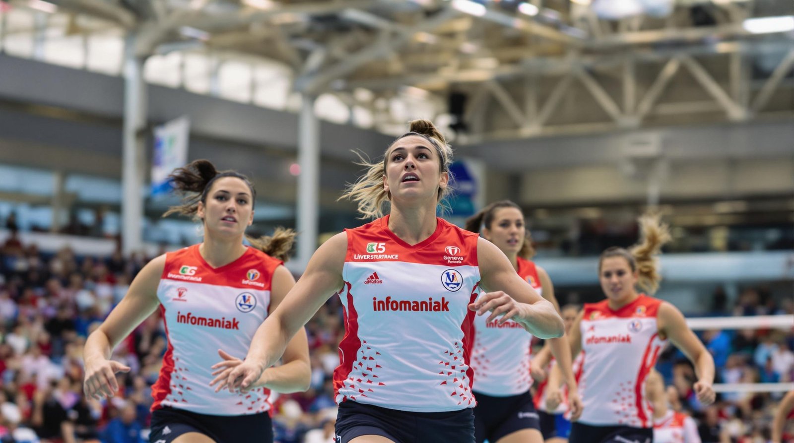 Équipe de volley Genève sponsorisée par Infomaniak
