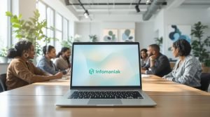 Équipe professionnelle utilisant les services d'Infomaniak