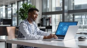 Interface d'Infomaniak KDrive sur un ordinateur portable