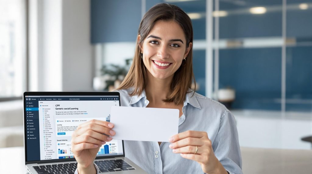 Carte CPF et ordinateur avec WordPress