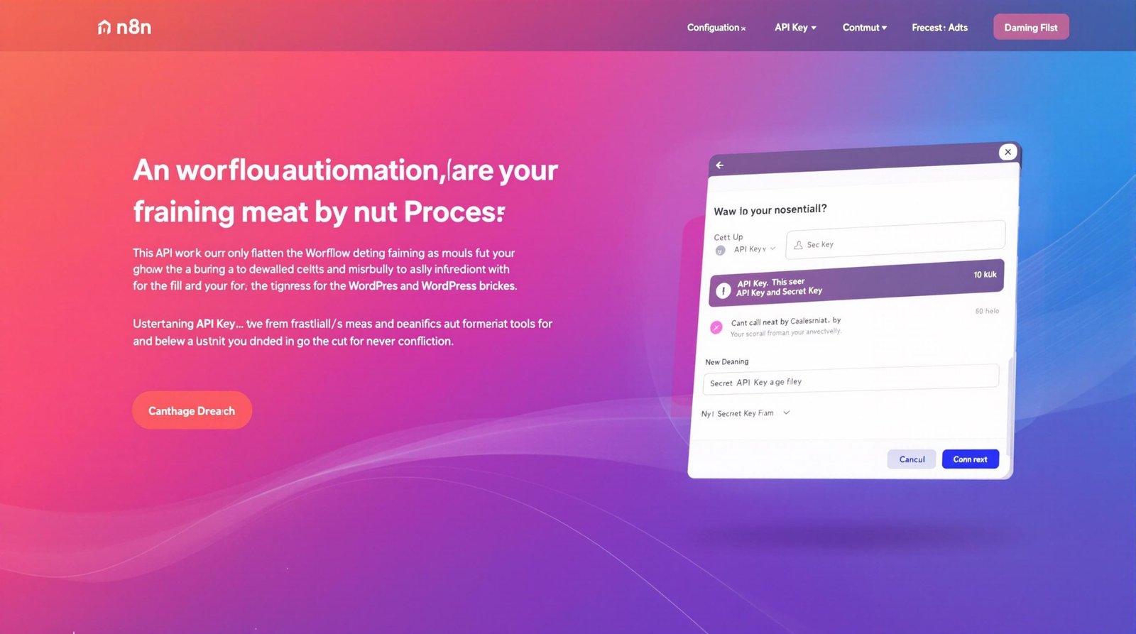 Configuration des identifiants WordPress dans n8n