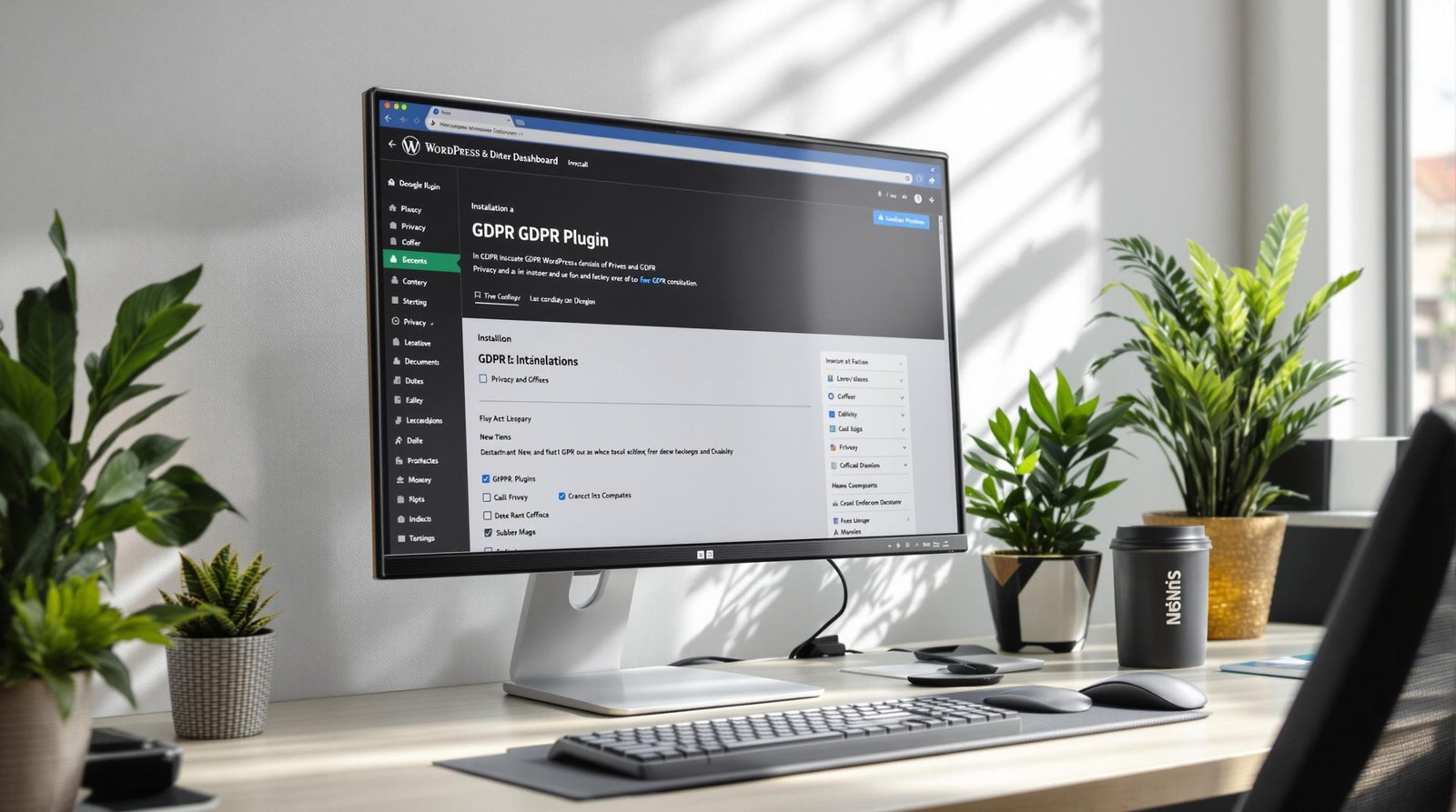 Installation de plugin RGPD sur WordPress