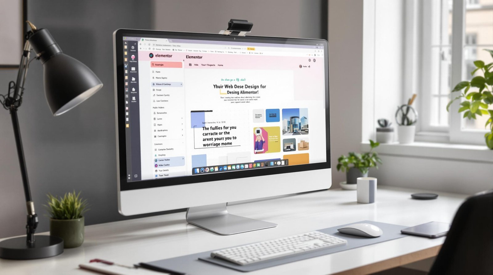 Interface Elementor sur WordPress