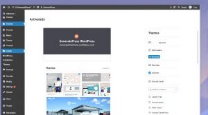 Installation de GeneratePress sur WordPress