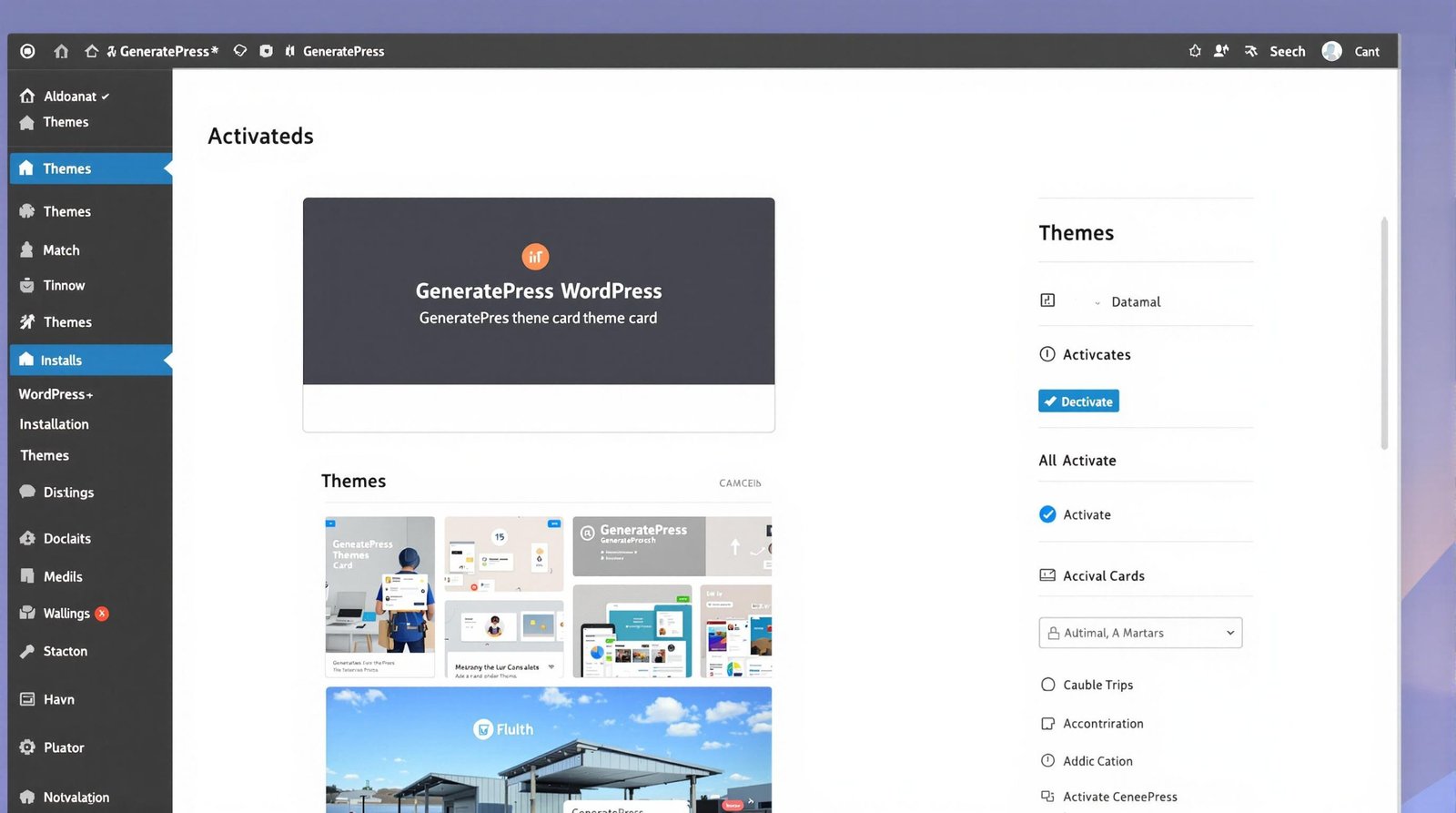 Installation de GeneratePress sur WordPress