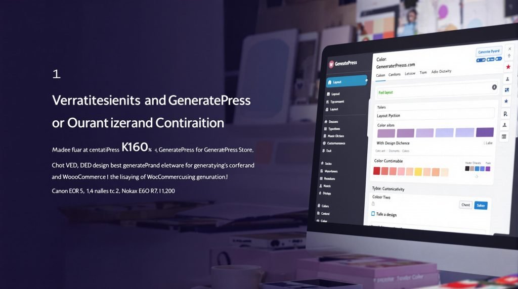 Interface de personnalisation GeneratePress