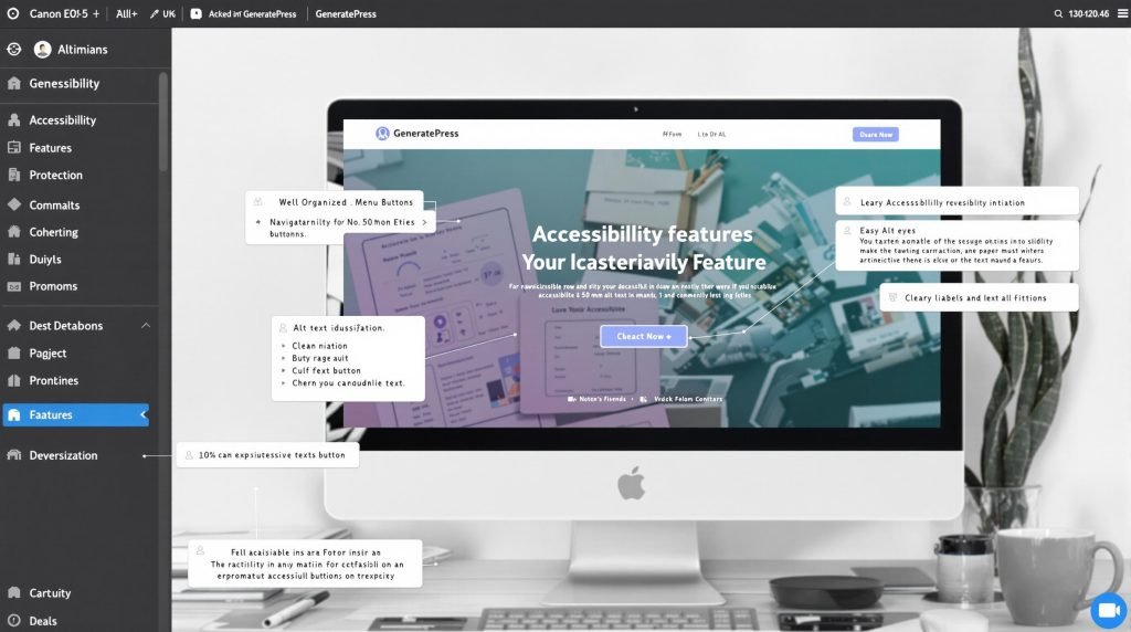 Page web accessible avec GeneratePress