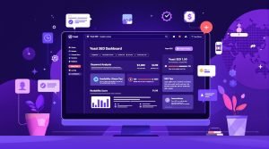 Tableau de bord WordPress avec Yoast SEO