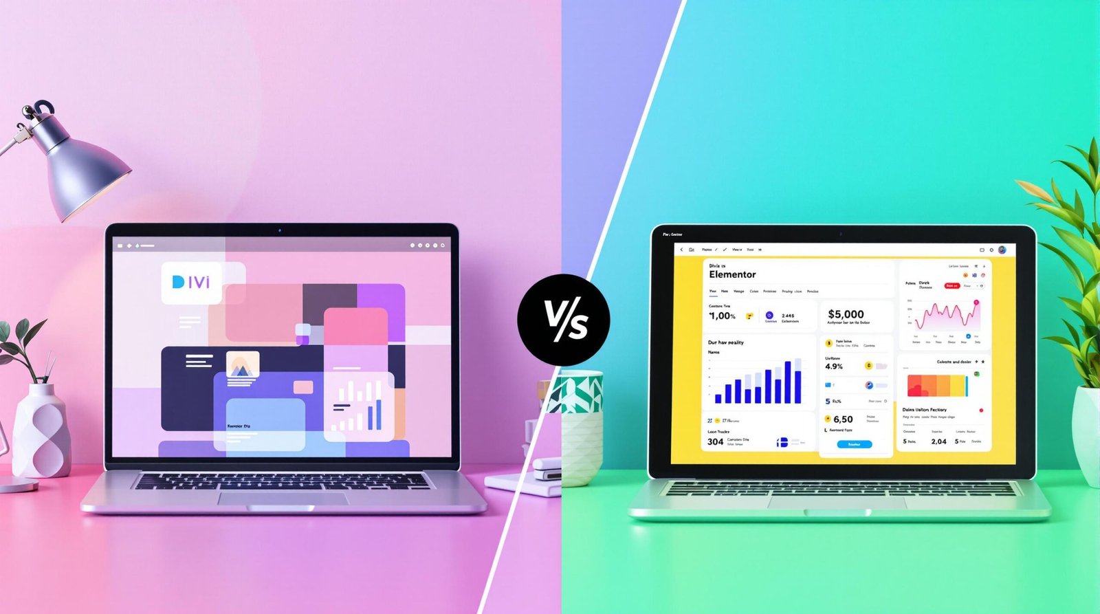 Comparaison Divi et Elementor