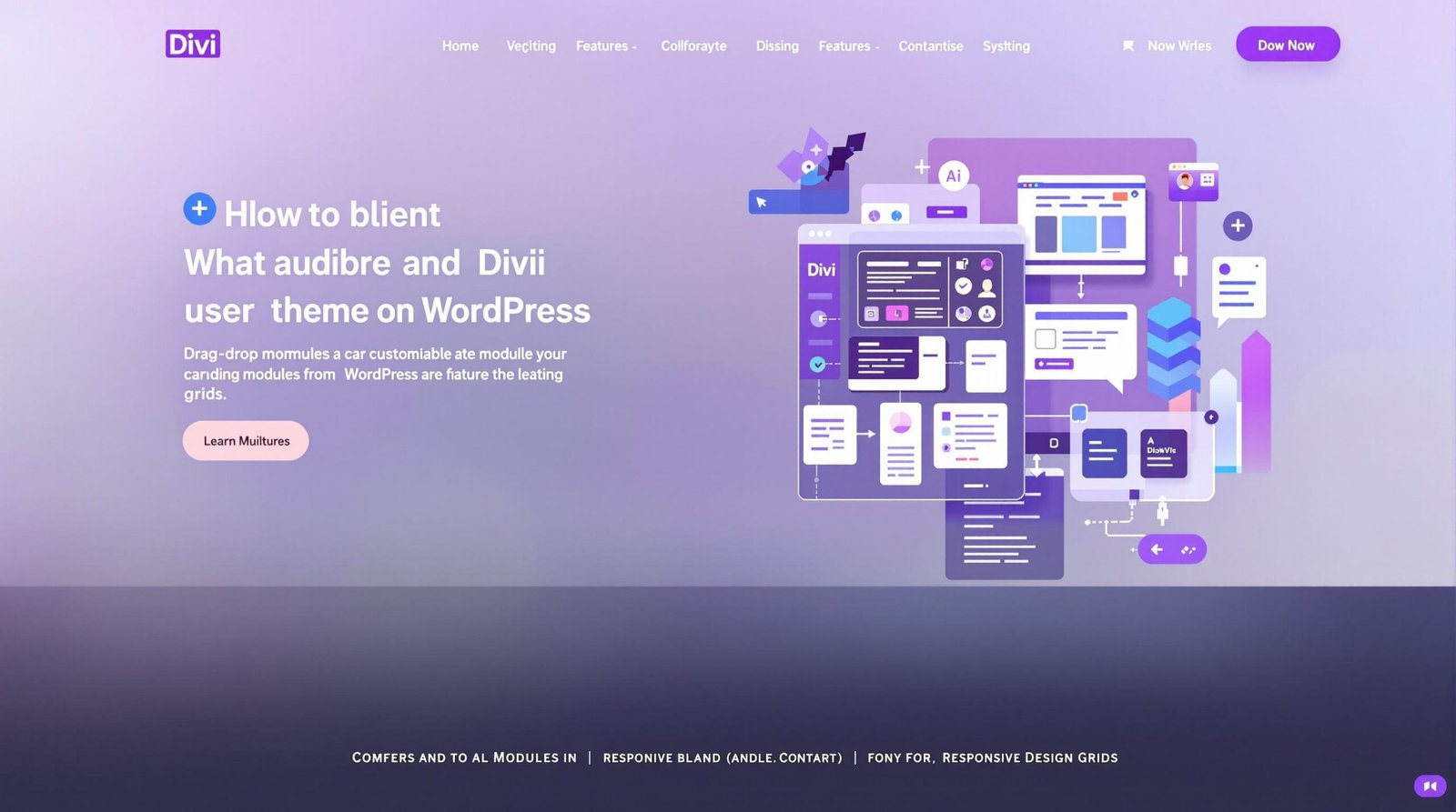 Interface de Divi sur WordPress