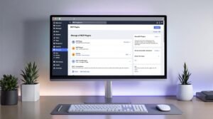 Tableau de bord WordPress avec plugins MCP