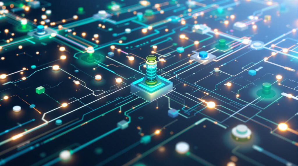 Interface n8n avec workflows automatisés