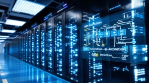 Serveur hébergeant n8n dans un centre de données
